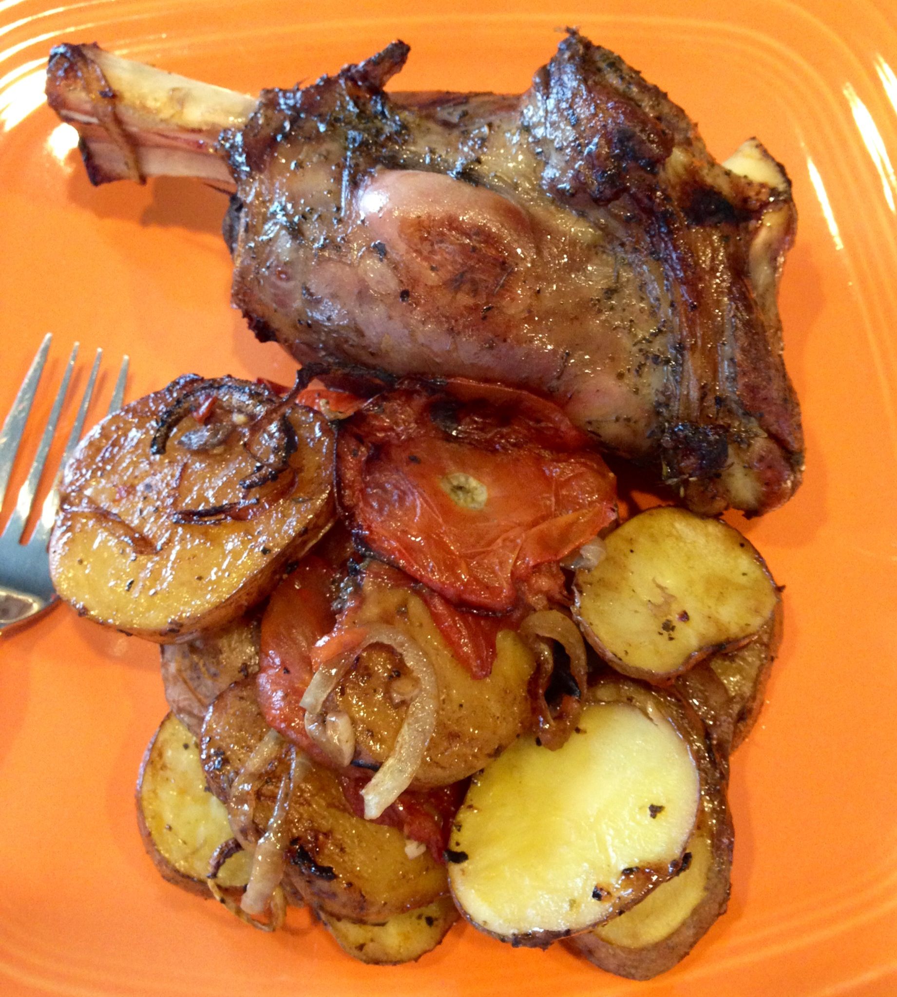 Watch Lamb shank cooked in oven video in HD