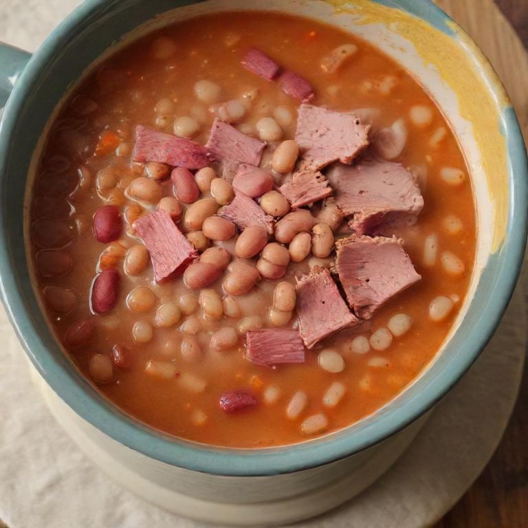 Slow cooker ham and bean soup with canned beans Enjoy watching video online